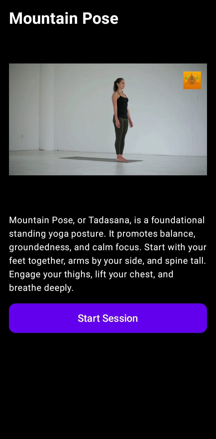 YogaAsana workout in progress
