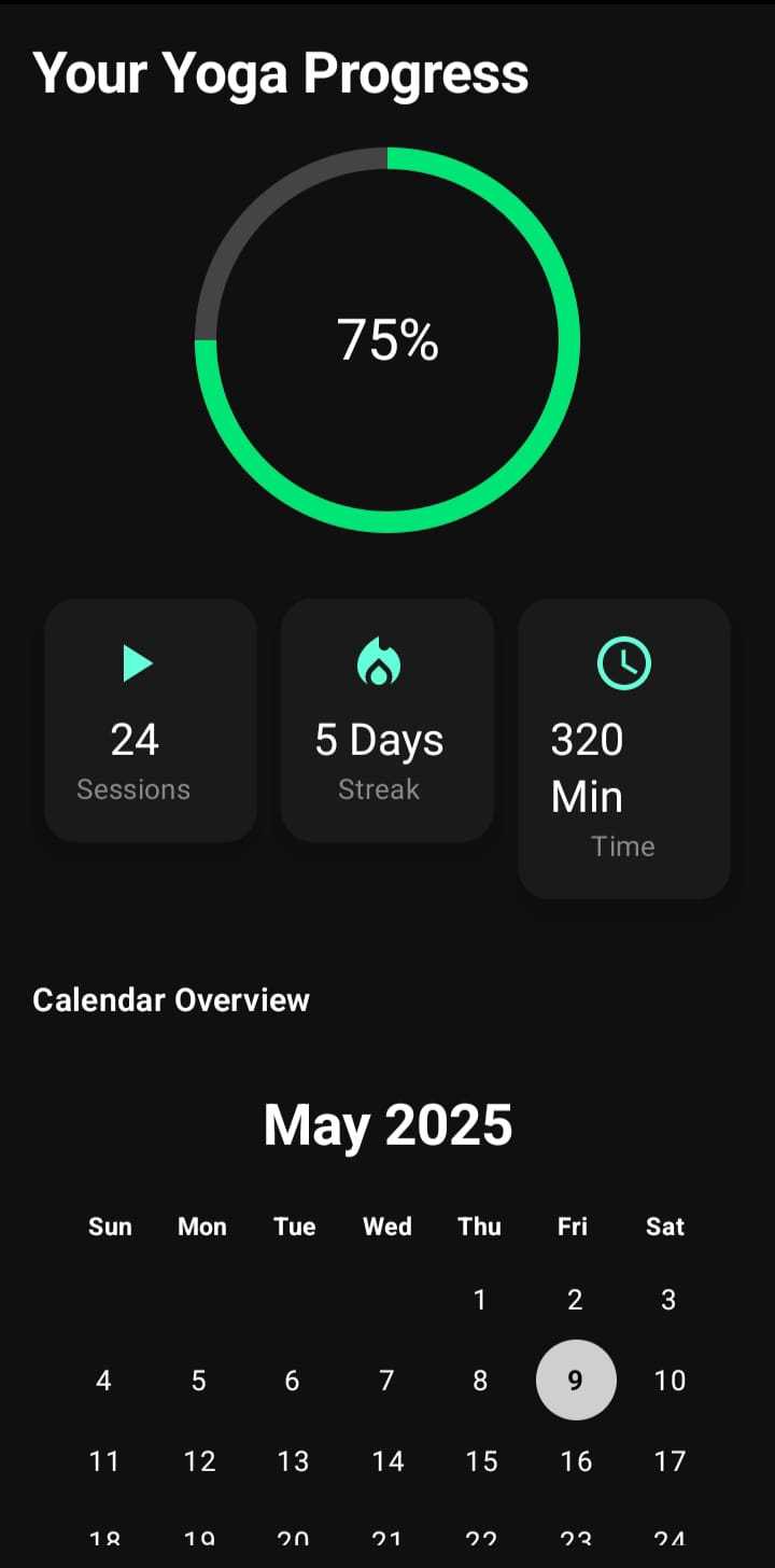 YogaAsana progress tracking